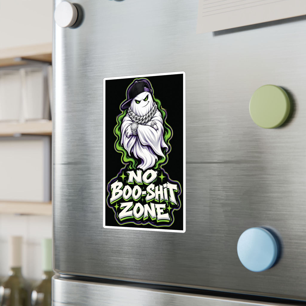 No Boo-Shit Zone Ghost 2 Halloween Decal Sticker- Keep'n It Real