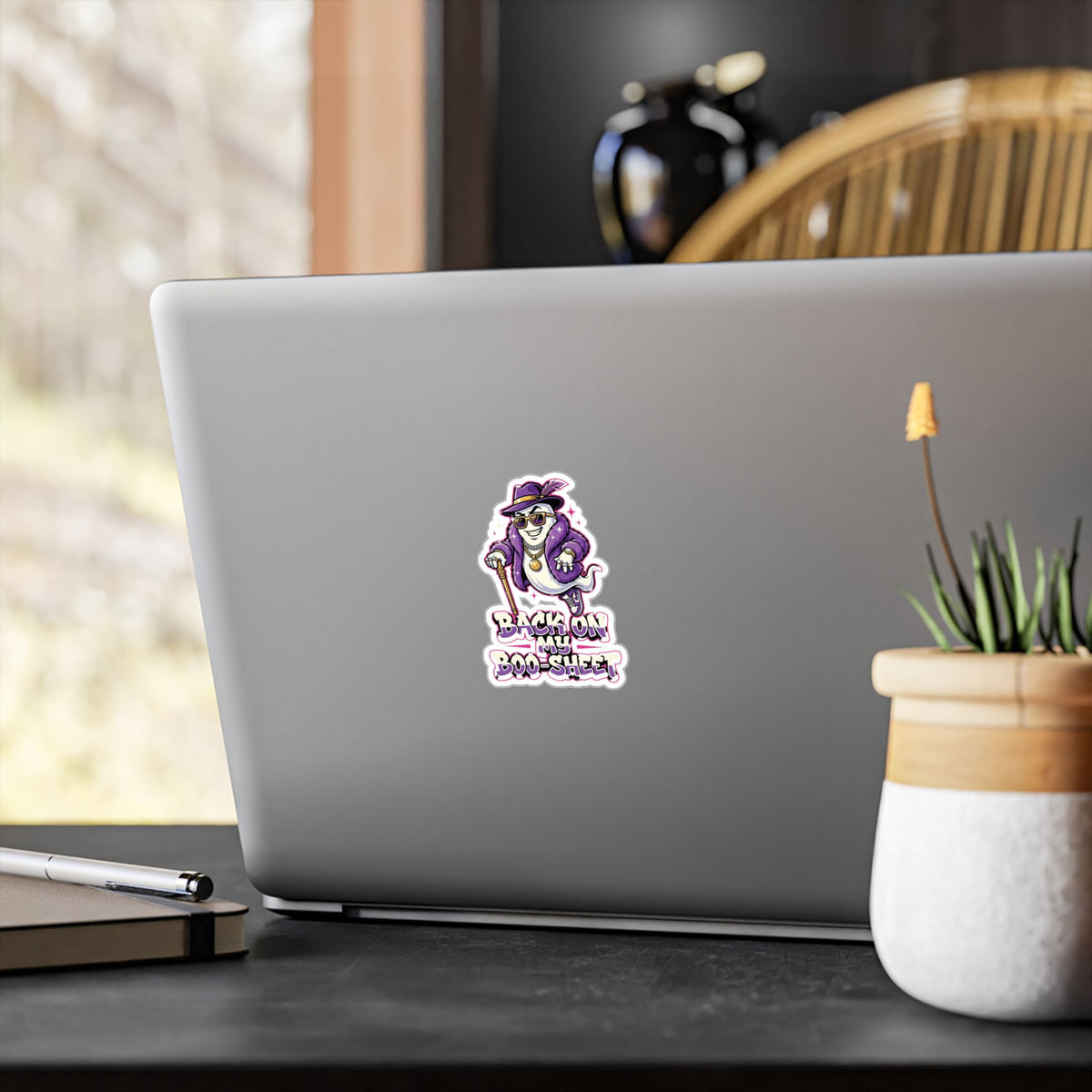 Back On My Boo-Sheet Ghost Halloween Decal Sticker- Keep'n It Real