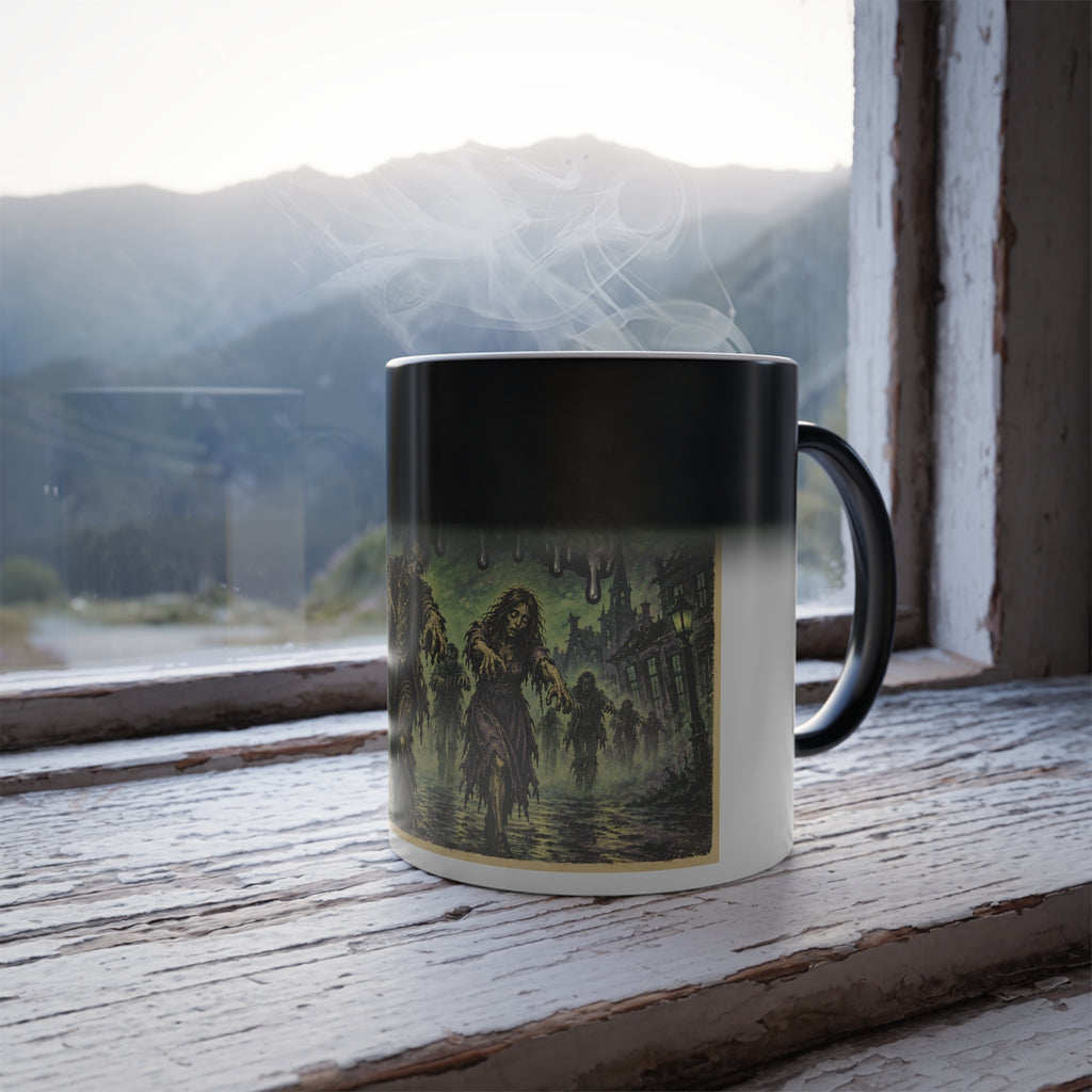COFFEE Zombie Scene Color-Changing Mug Halloween  — 11oz Keep'n it Real