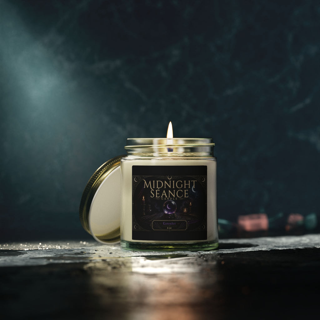 Midnight Séance Lavender Candle — Made with Coconut Apricot Wax (4oz & 9oz)