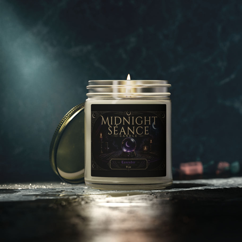 Midnight Séance Lavender Candle — Made with Coconut Apricot Wax (4oz & 9oz)