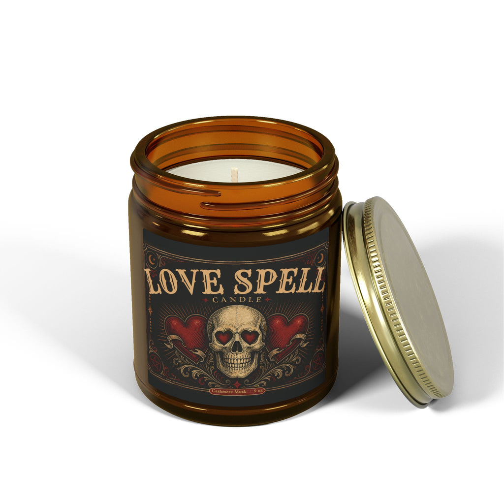 "Love Spell"  Halloween Candle — Coconut Apricot Wax (4oz/9oz)