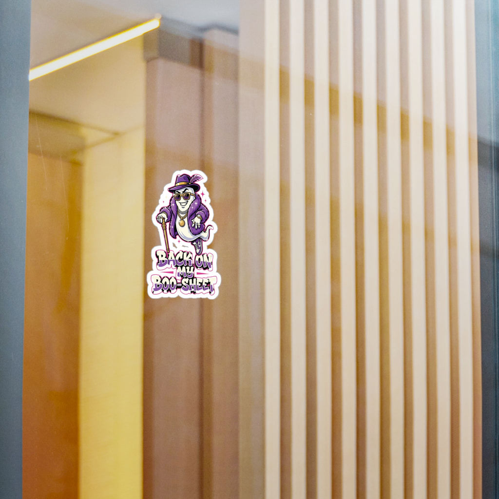 Back On My Boo-Sheet Ghost Halloween Decal Sticker- Keep'n It Real