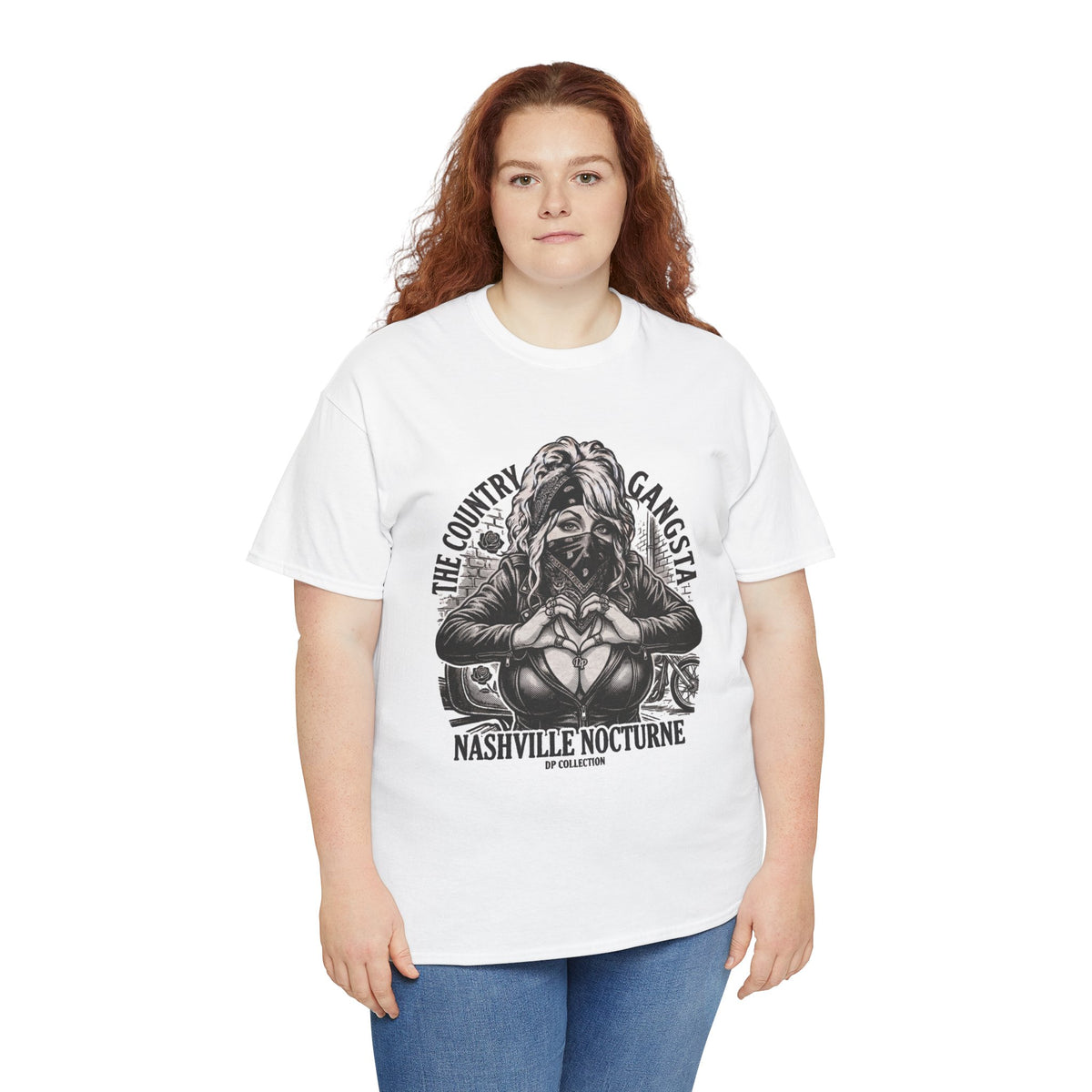 D.P.  Collection Country Gangsta Tee — "Nashville Nocturne" Graphic Shirt (Back: Gone But Not Forgotten)