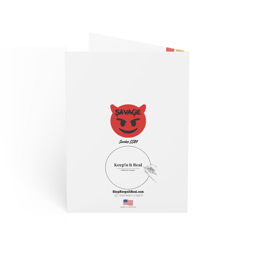 Greeting Card — "Happy Birthday!" ovable AssholeBold Script Single or Bulk PackL (1/10/30/50)