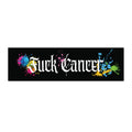 Fuck Cancer Bumper Sticker — Colorful Gothic Script Anti-Cancer Support Decal