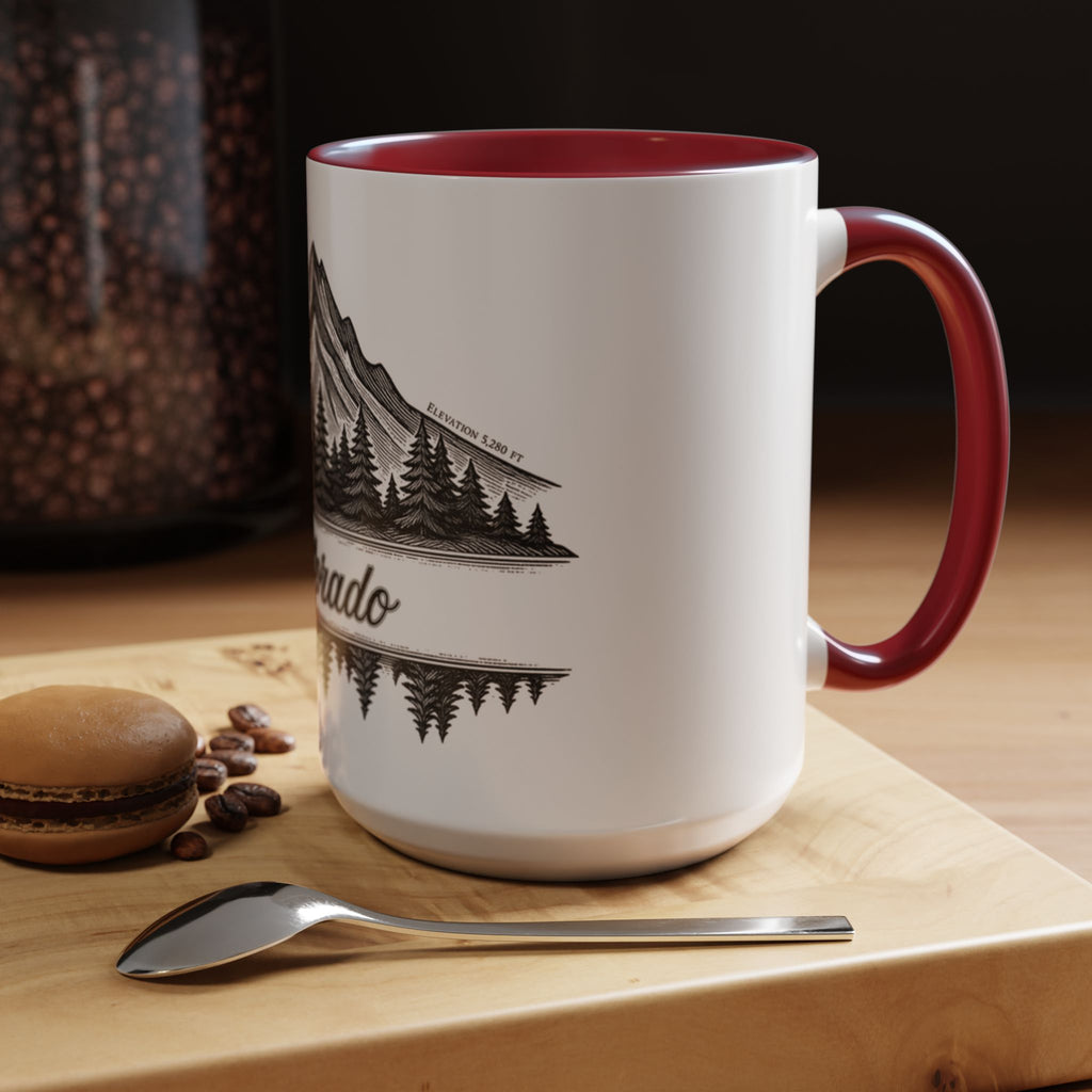 Colorado Mountain Coffee Mug — Scenic Woodland Travel Souvenir (11/15oz)