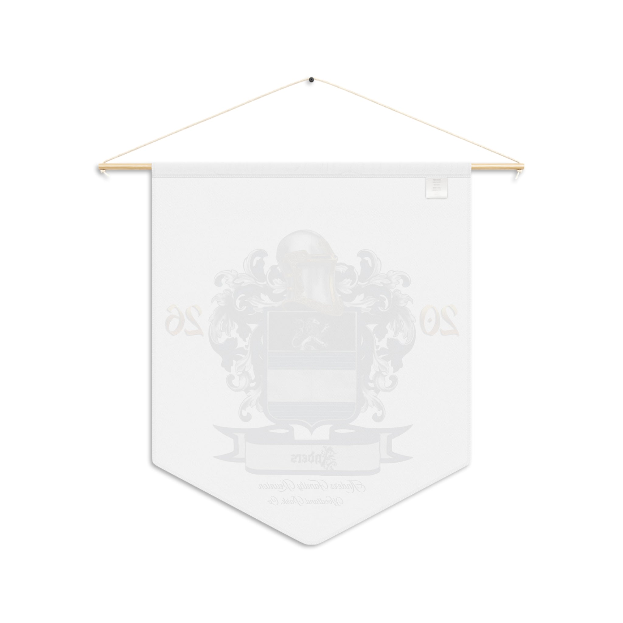 Anders Family Crest Pennant Banner —  2026 Heraldic Wall Flag