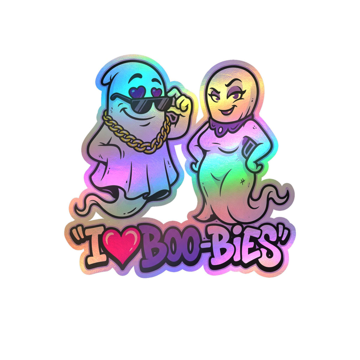 I💜Boo-bies Ghost Halloween Decal Sticker- Keep'n It Real