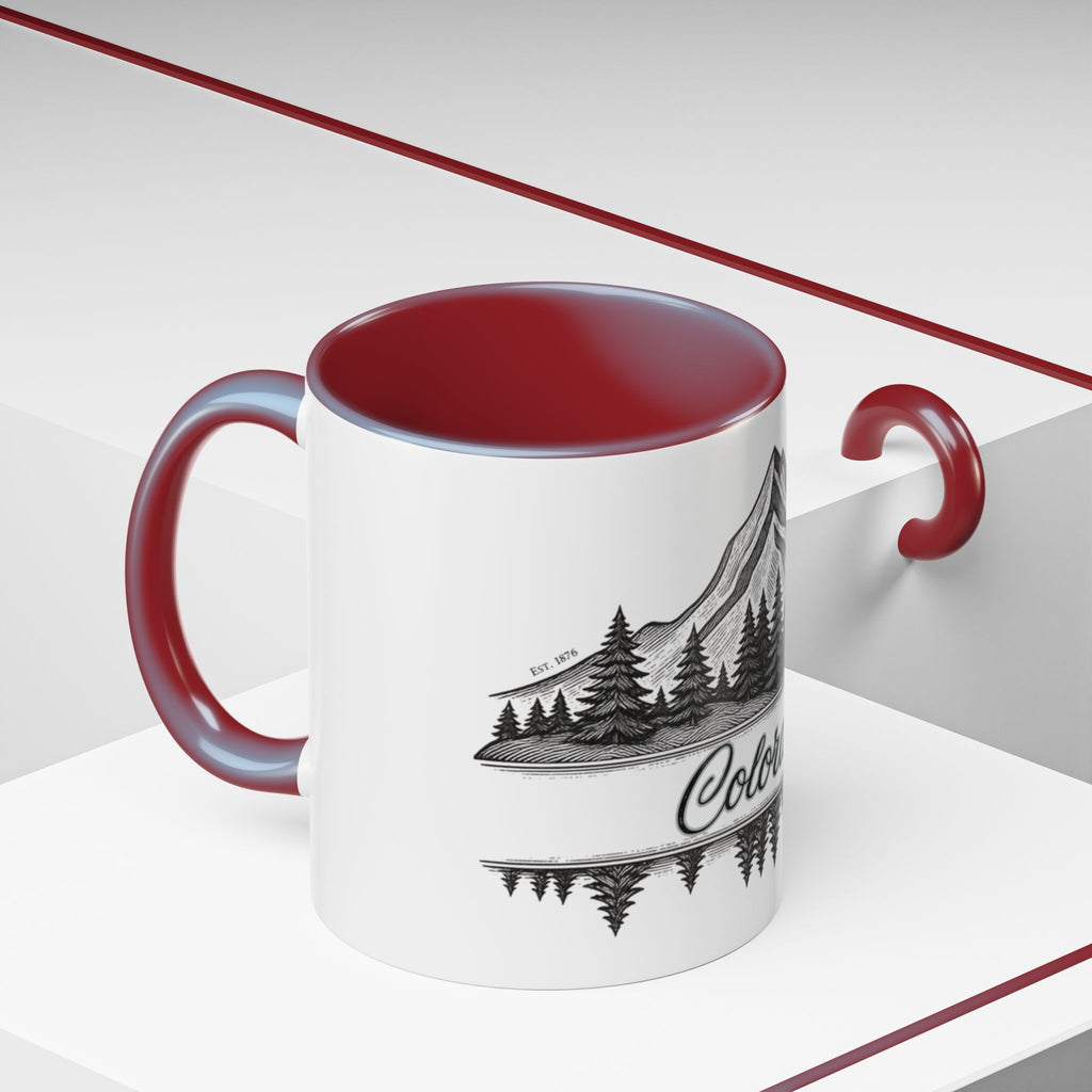 Colorado Mountain Coffee Mug — Scenic Woodland Travel Souvenir (11/15oz)