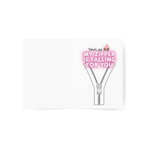 Greeting Card — 'HEY BABE' Pink Neon Love Note (Single or Bulk Packs)