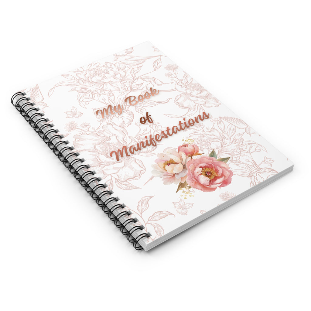 Manifestation Journal - Floral Spiral Notebook (My Book of Manifestations)