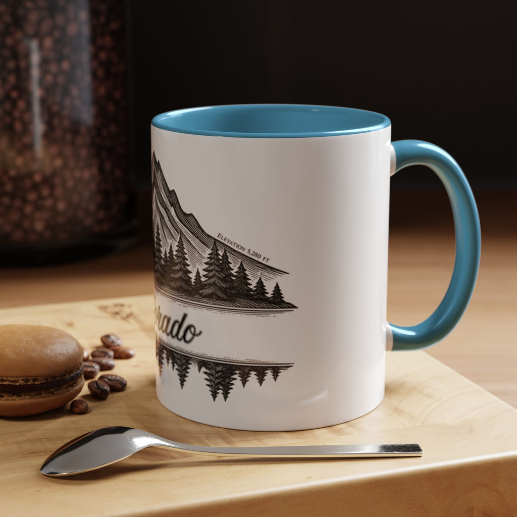 Colorado Mountain Coffee Mug — Scenic Woodland Travel Souvenir (11/15oz)